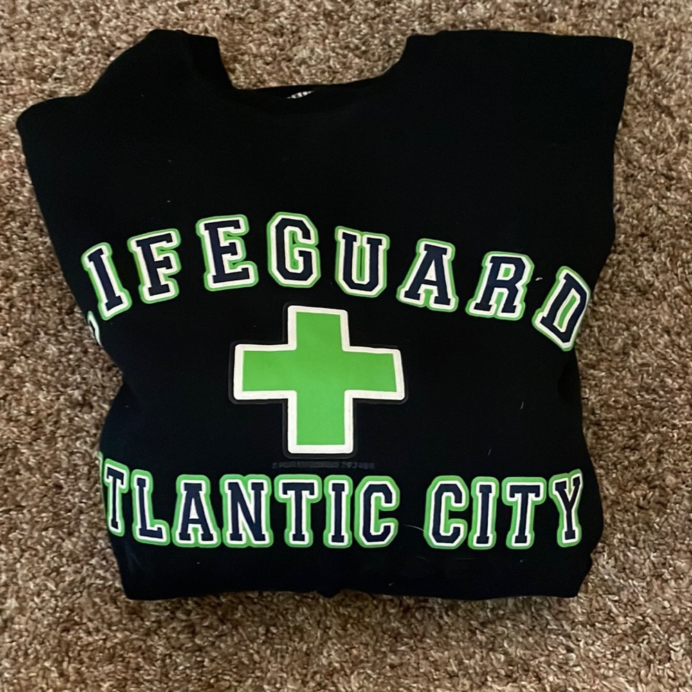 Navy Blue Lifeguard Sweatshirt Size: L